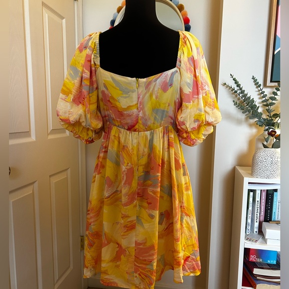 NWT Adelyn Rae Fit & Flare Tie Dye Mini Sundress - Picture 5 of 6